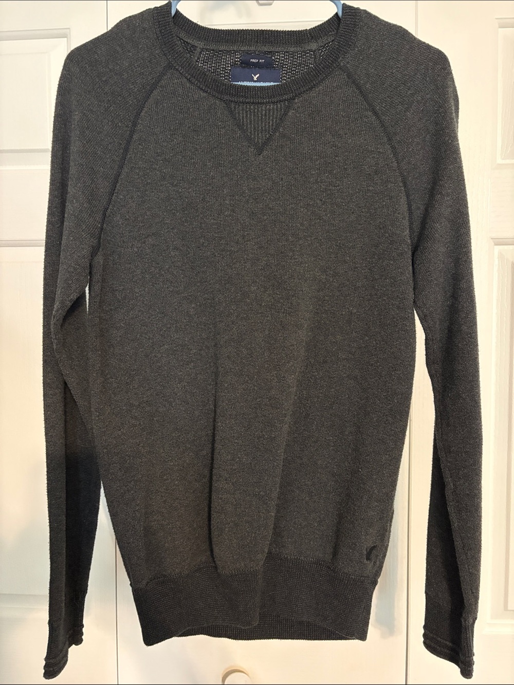 Men's Gray Crewneck Sweater - Slim Fit American Eagle